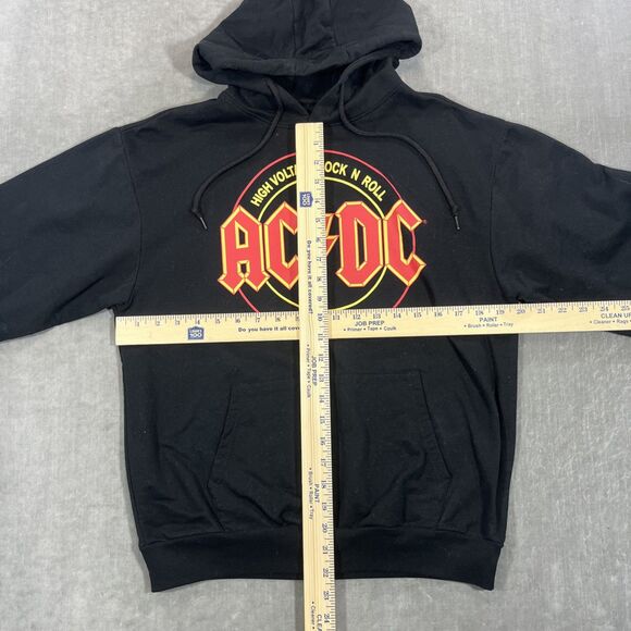 ACDC 1976 High Voltage Tour Women Medium Black Pullover Hoodie - Picture 4 of 6
